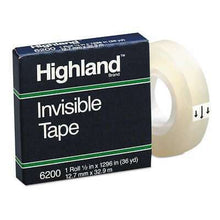 Load image into Gallery viewer, 6200 Invisible Tape, 1/2&quot; x 36 yd (Pack of 12)
