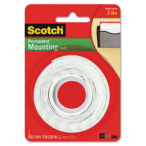 110 Mounting Tape, 1/2" x 75" (Pack of 24)