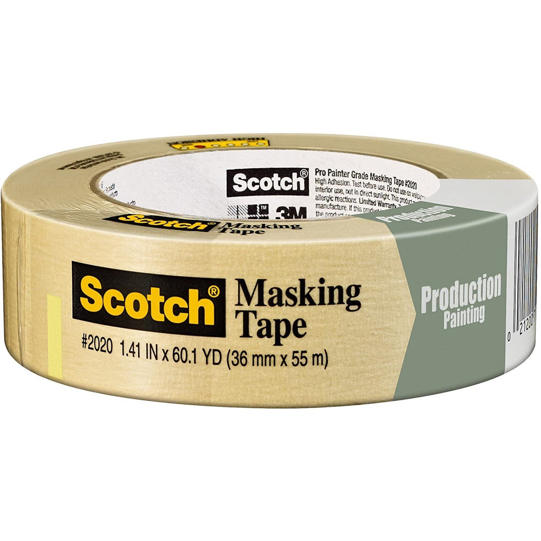 2020 Masking Tape, 36 mm x 55 m (Pack of 24)