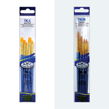 Load image into Gallery viewer, Gold Taklon Value Pack Brush Set (5 pcs)
