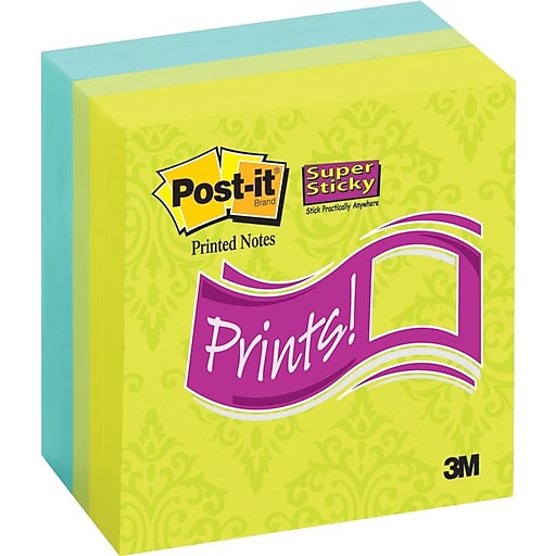 Printed Super Sticky Notes, 3